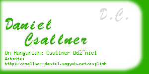 daniel csallner business card